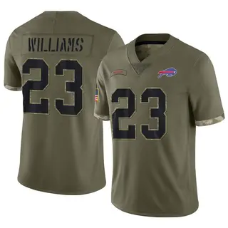 Aaron Williams Buffalo Bills Youth Limited 2022 Salute To Service Nike Jersey - Olive
