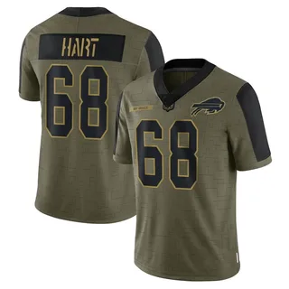 Bobby Hart Buffalo Bills Men's Limited 2021 Salute To Service Nike Jersey - Olive