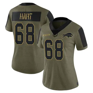 Bobby Hart Buffalo Bills Women's Limited 2021 Salute To Service Nike Jersey - Olive
