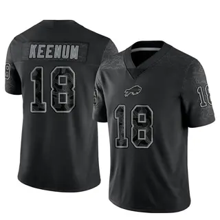 Case Keenum Buffalo Bills Men's Limited Reflective Nike Jersey - Black