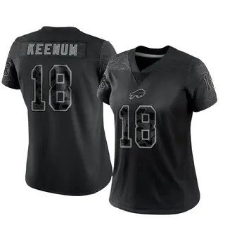 Case Keenum Buffalo Bills Women's Limited Reflective Nike Jersey - Black