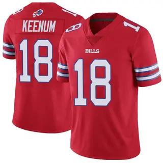 Case Keenum Buffalo Bills Youth Limited Color Rush Vapor Untouchable Nike Jersey - Red
