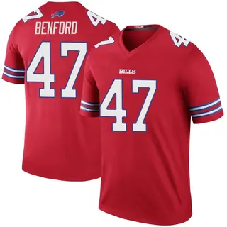 Christian Benford Buffalo Bills Men's Color Rush Legend Nike Jersey - Red