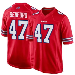 Christian Benford Buffalo Bills Men's Game Alternate Nike Jersey - Red