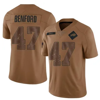 Christian Benford Buffalo Bills Men's Limited 2023 Salute To Service Nike Jersey - Brown
