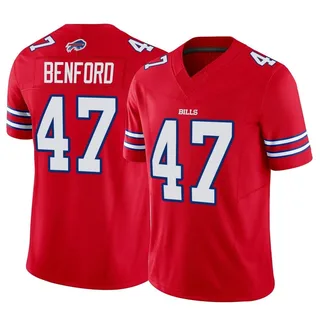 Christian Benford Buffalo Bills Men's Limited Vapor F.U.S.E. Nike Jersey - Red