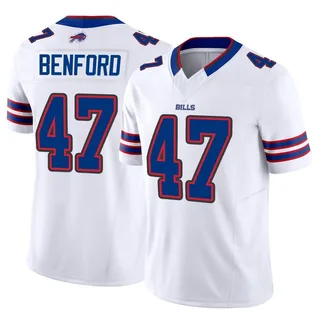 Christian Benford Buffalo Bills Men's Limited Vapor F.U.S.E. Nike Jersey - White