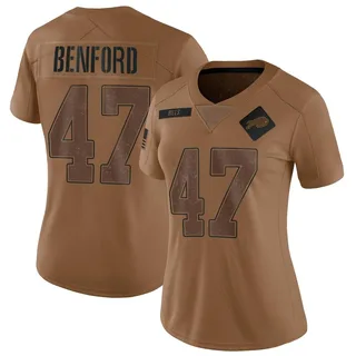 Christian Benford Buffalo Bills Women's Limited 2023 Salute To Service Nike Jersey - Brown