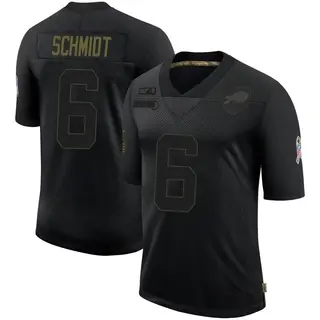 Colton Schmidt Buffalo Bills Men's Limited 2020 Salute To Service Nike Jersey - Black