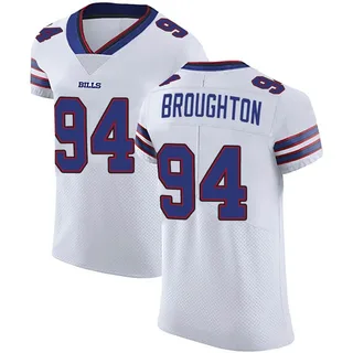 Cortez Broughton Buffalo Bills Men's Elite Vapor Untouchable Nike Jersey - White