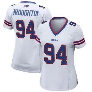 Cortez Broughton Buffalo Bills Women's Game Nike Jersey - White