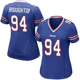 Cortez Broughton Buffalo Bills Women's Game Team Color Nike Jersey - Royal Blue