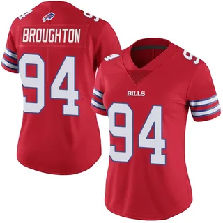 Cortez Broughton Buffalo Bills Women's Limited Color Rush Vapor Untouchable Nike Jersey - Red
