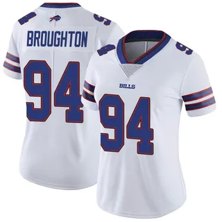 Cortez Broughton Buffalo Bills Women's Limited Color Rush Vapor Untouchable Nike Jersey - White
