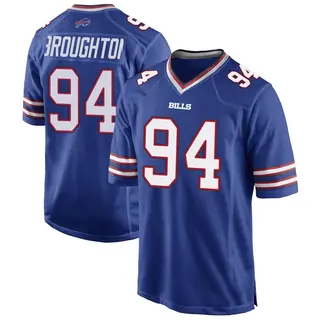 Cortez Broughton Buffalo Bills Youth Game Team Color Nike Jersey - Royal Blue