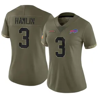 Damar Hamlin Buffalo Bills Women's Limited 2022 Salute To Service Nike Jersey - Olive