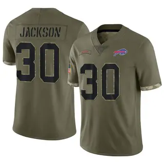 Dane Jackson Buffalo Bills Men's Limited 2022 Salute To Service Nike Jersey - Olive