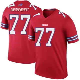 David Quessenberry Buffalo Bills Men's Color Rush Legend Nike Jersey - Red