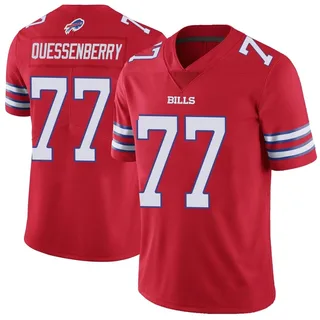 David Quessenberry Buffalo Bills Men's Limited Color Rush Vapor Untouchable Nike Jersey - Red