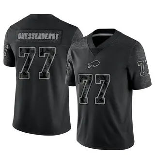 David Quessenberry Buffalo Bills Men's Limited Reflective Nike Jersey - Black