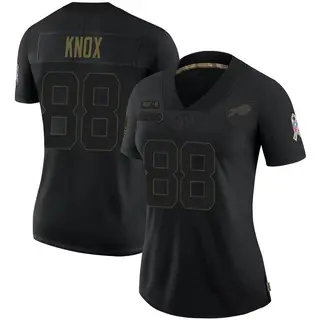 Dawson Knox Buffalo Bills Women's Limited 2020 Salute To Service Nike Jersey - Black