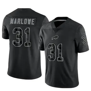 Dean Marlowe Buffalo Bills Men's Limited Reflective Nike Jersey - Black