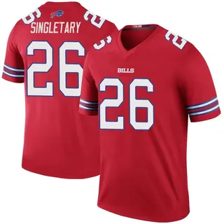 Devin Singletary Buffalo Bills Men's Color Rush Legend Nike Jersey - Red