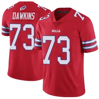 Dion Dawkins Buffalo Bills Men's Limited Color Rush Vapor Untouchable Nike Jersey - Red