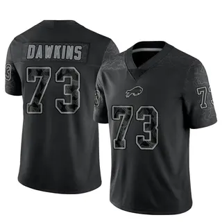 Dion Dawkins Buffalo Bills Men's Limited Reflective Nike Jersey - Black