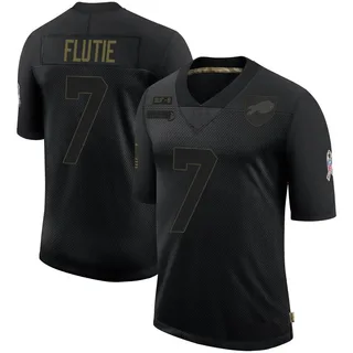 Doug Flutie Buffalo Bills Men's Limited 2020 Salute To Service Nike Jersey - Black