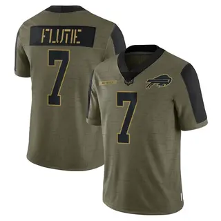 Doug Flutie Buffalo Bills Men's Limited 2021 Salute To Service Nike Jersey - Olive
