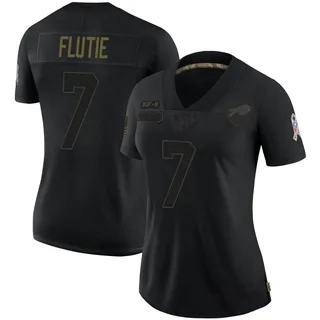Doug Flutie Buffalo Bills Women's Limited 2020 Salute To Service Nike Jersey - Black