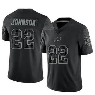 Duke Johnson Buffalo Bills Men's Limited Reflective Nike Jersey - Black
