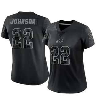 Duke Johnson Buffalo Bills Women's Limited Reflective Nike Jersey - Black