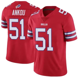Eli Ankou Buffalo Bills Men's Limited Color Rush Vapor Untouchable Nike Jersey - Red