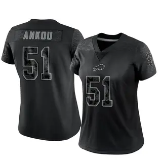 Eli Ankou Buffalo Bills Women's Limited Reflective Nike Jersey - Black