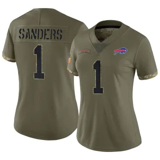 Emmanuel Sanders Buffalo Bills Women's Limited 2022 Salute To Service Nike Jersey - Olive