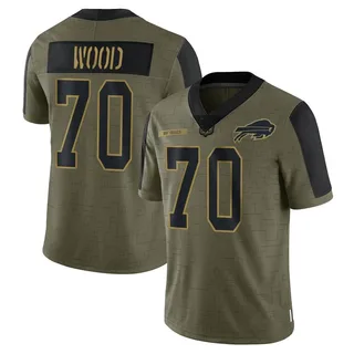 Eric Wood Buffalo Bills Men's Limited 2021 Salute To Service Nike Jersey - Olive
