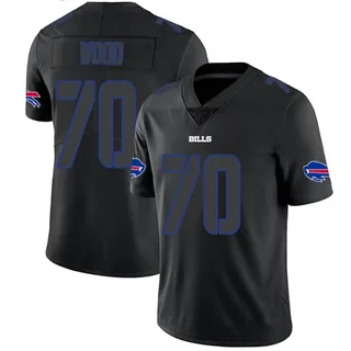 Eric Wood Buffalo Bills Men's Limited Nike Jersey - Black Impact