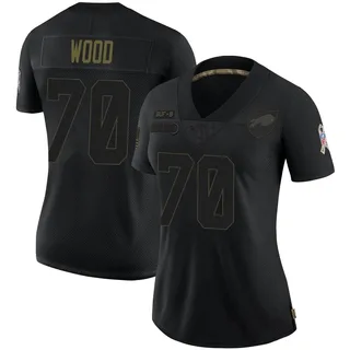 Eric Wood Buffalo Bills Women's Limited 2020 Salute To Service Nike Jersey - Black