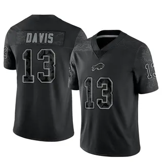 Gabe Davis Buffalo Bills Men's Limited Reflective Nike Jersey - Black