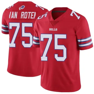 Greg Van Roten Buffalo Bills Men's Limited Color Rush Vapor Untouchable Nike Jersey - Red