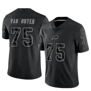Greg Van Roten Buffalo Bills Men's Limited Reflective Nike Jersey - Black