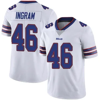Ja'Marcus Ingram Buffalo Bills Men's Limited Color Rush Vapor Untouchable Nike Jersey - White