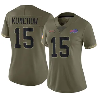 Jake Kumerow Buffalo Bills Women's Limited 2022 Salute To Service Nike Jersey - Olive