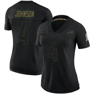 Jaquan Johnson Buffalo Bills Women's Limited 2020 Salute To Service Nike Jersey - Black