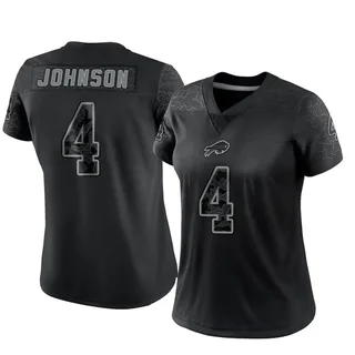 Jaquan Johnson Buffalo Bills Women's Limited Reflective Nike Jersey - Black