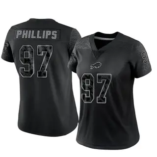 Jordan Phillips Buffalo Bills Women's Limited Reflective Nike Jersey - Black