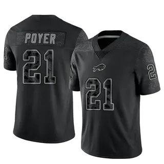 Jordan Poyer Buffalo Bills Men's Limited Reflective Nike Jersey - Black