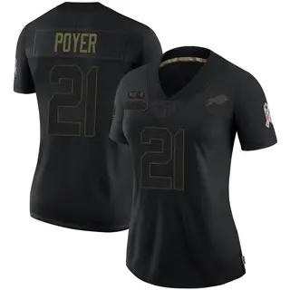Jordan Poyer Buffalo Bills Women's Limited 2020 Salute To Service Nike Jersey - Black